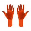 Gant nitrile Noir/Orange