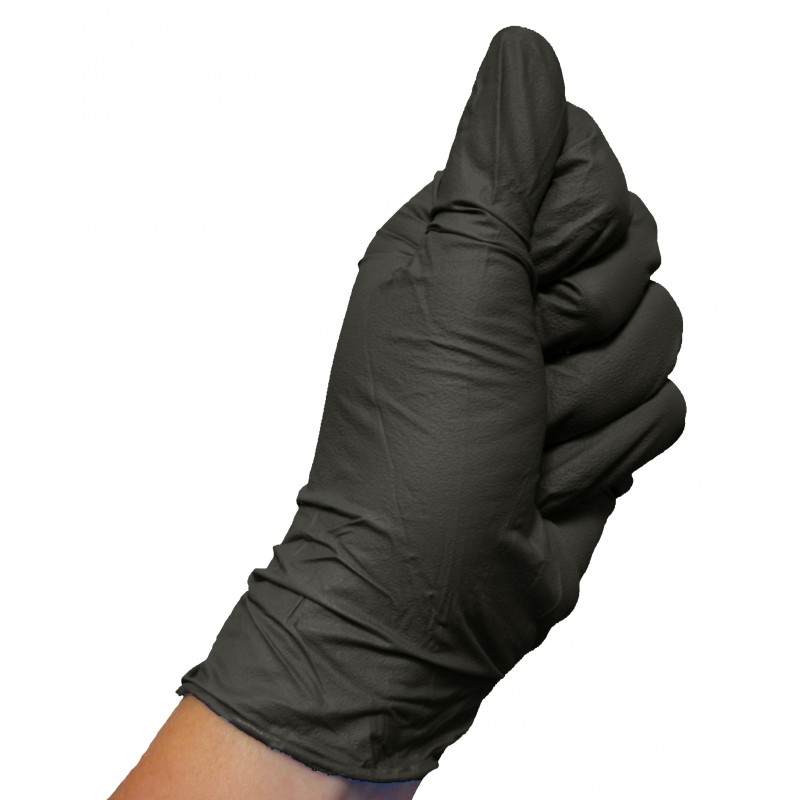 Boîte de 50 gants Nitriles longs noirs